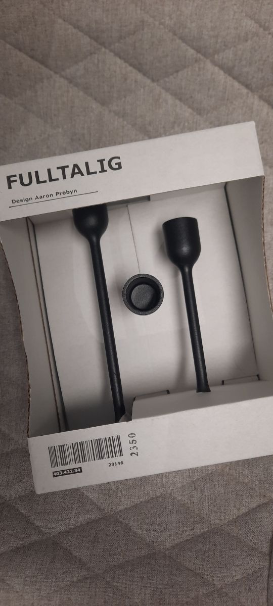 Candelabros negros FULLTALIG (IKEA)