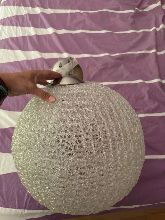 Lámpara Bola de Cristal Transparente