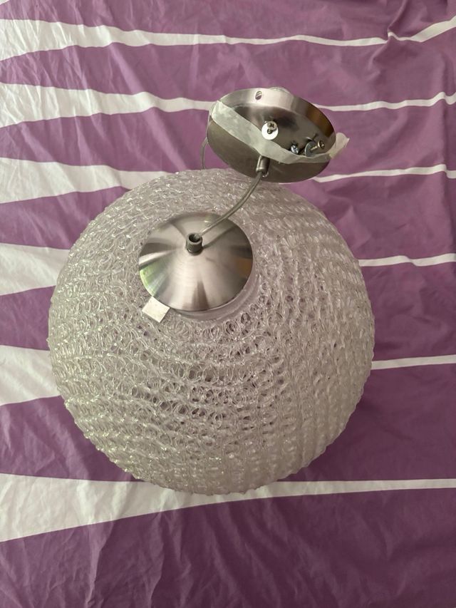 Lámpara Bola de Cristal Transparente