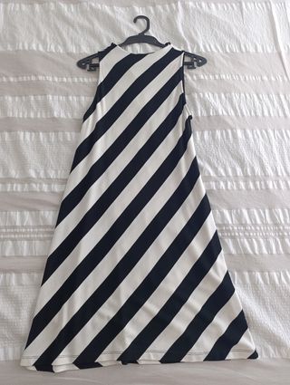 Vestido Sfera rayas blanco-negro M