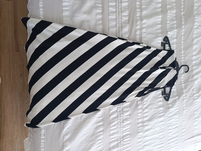 Vestido Sfera rayas blanco-negro M