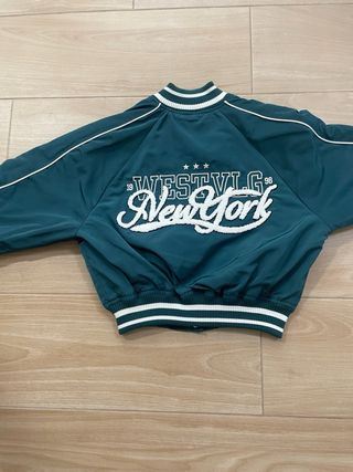 Chaqueta bomber verde niña - Talla  10/12 años