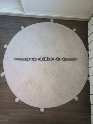 Cinturón pedrería morado
