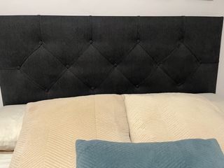 Cabecero cama gris antracita