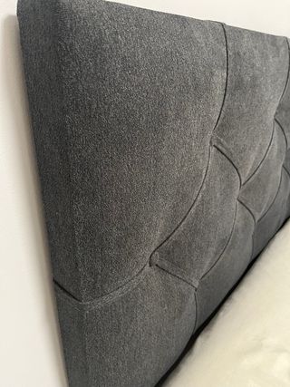 Cabecero cama gris antracita