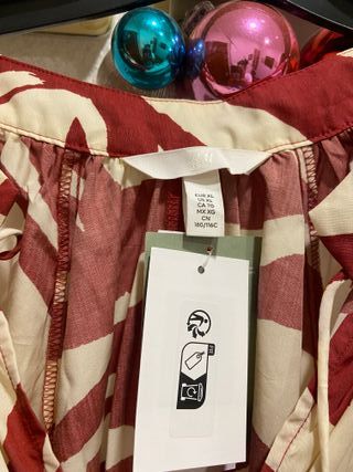 Vestido cebra marrón y blanco - Talla  xl