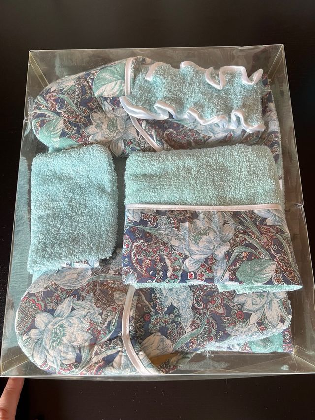 Set Asciugamani Bagno - Cotone Floreale