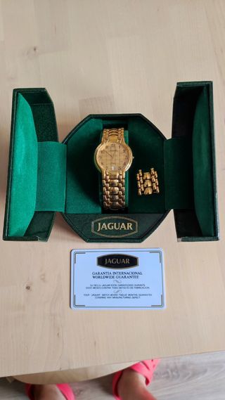 Reloj Jaguar dorado - Años 90