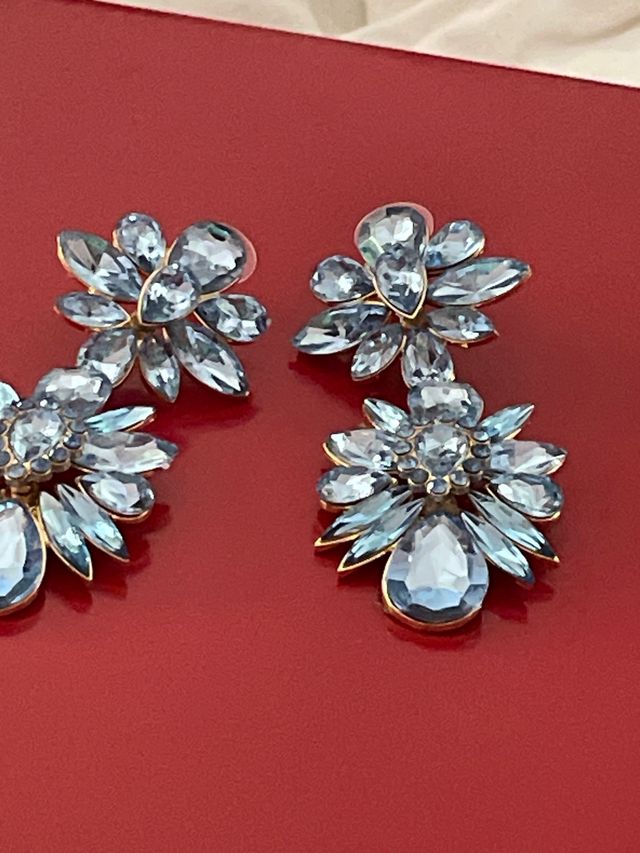 Orecchini cristallo Swarovski blu