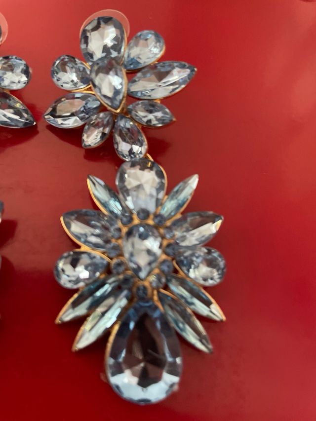 Orecchini cristallo Swarovski blu