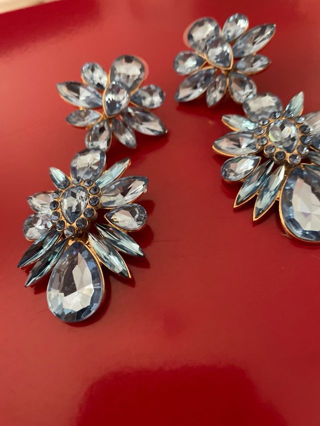 Orecchini cristallo Swarovski blu