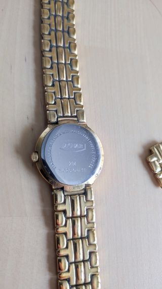 Reloj Jaguar mujer | Azul dorado años 90