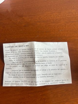 Lampara escritorio halogena blanca