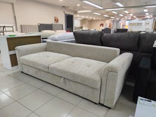 Sofá cama beige elegante