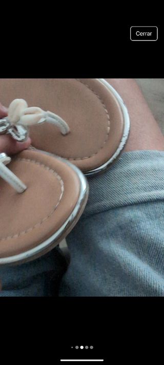 Sandalias planas mujer blancas