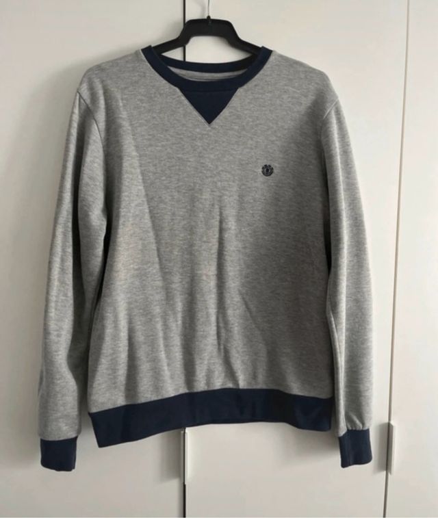 Sudadera gris y azul Element