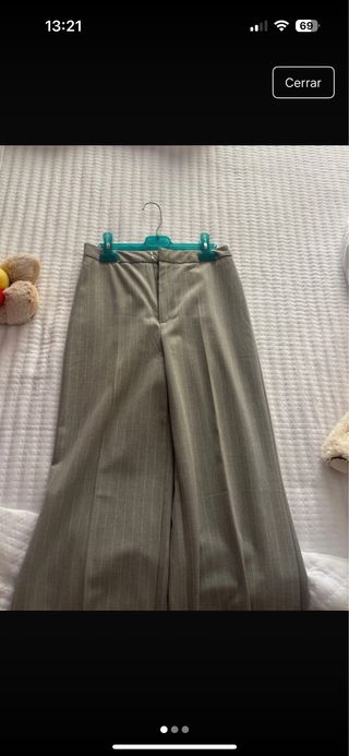 Pantalones Stradivarius grises M
