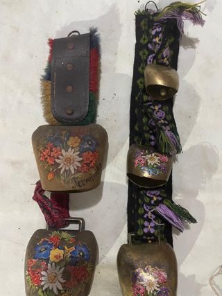 Campane mucca vintage 3pz