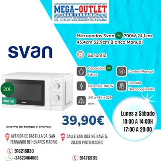 Microondas Svan 20L 700W