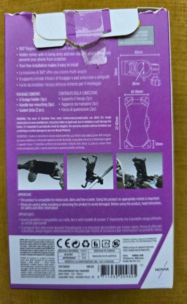 Supporto Smartphone Bici/Moto