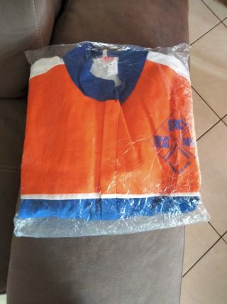 Tuta lavoro uomo blu-arancione