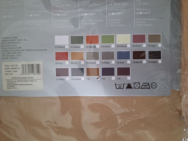 Cortinas Duffi Home 140x260cm Beige