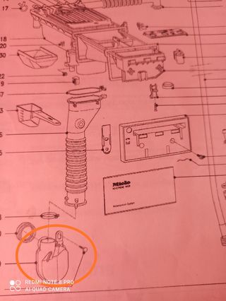 Sifón lavadora Miele