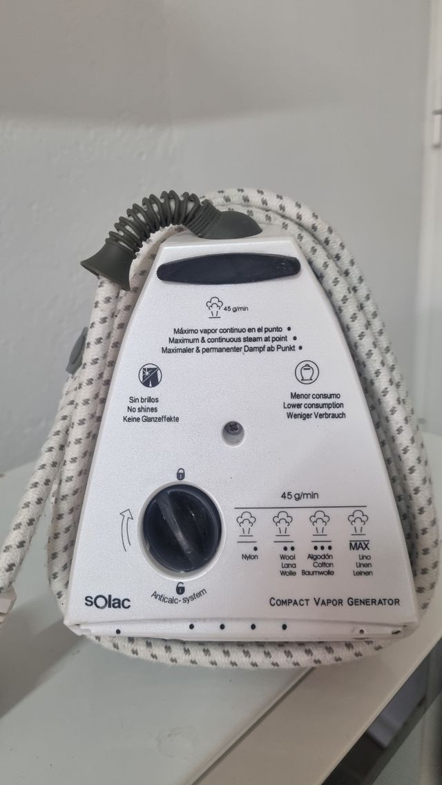 Plancha Solac Vapor Generador