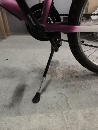 Bicicleta con poyete