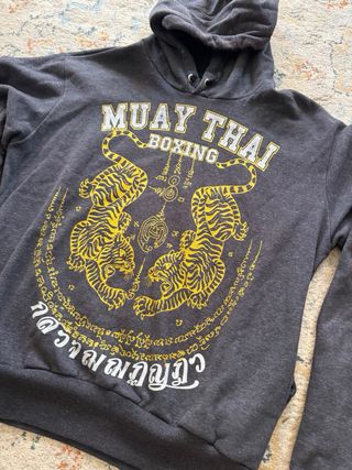 Sudadera Muay Thai Gris