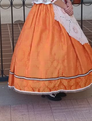 Falda Castellonera Naranja