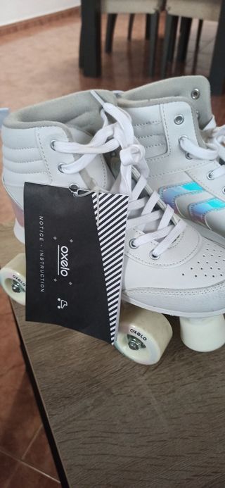 Patines Oxelo 4 ruedas - Blancos