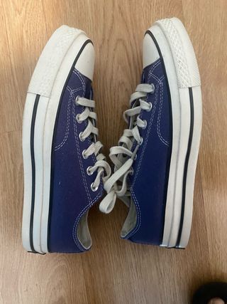 Converse azules plataforma
