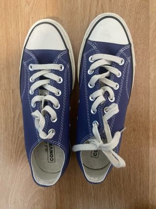 Converse azules plataforma