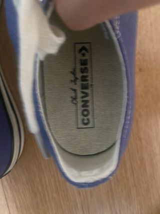 Converse azules plataforma