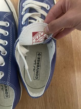 Converse azules plataforma