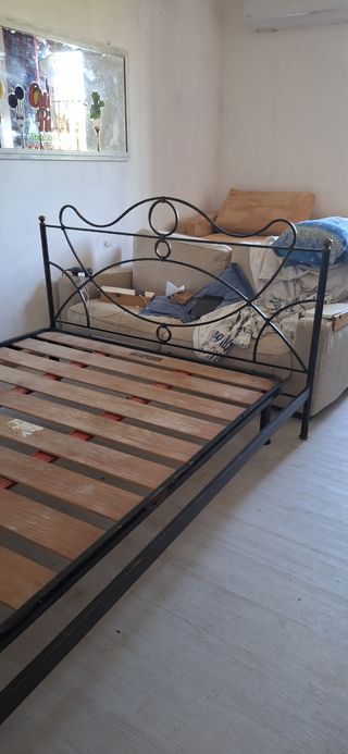 Letto ferro battuto nero