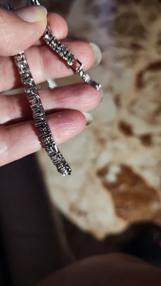 Collana Tennis Argento