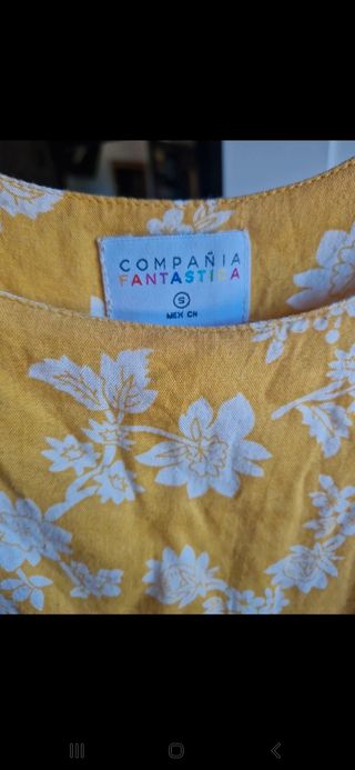 Vestido flores verano talla S