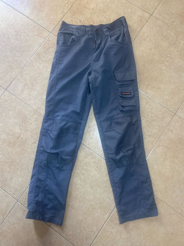 Pantalón trabajo gris Hombre