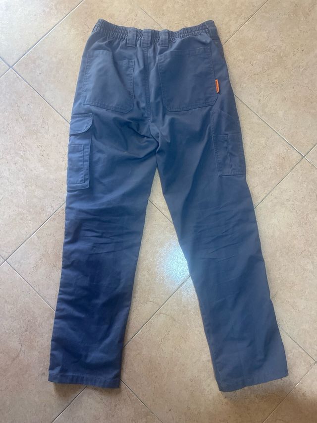 Pantalón trabajo gris Hombre