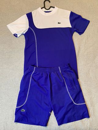 Chándal Lacoste azul y blanco