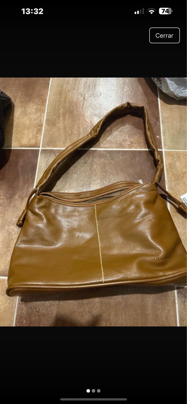 Bolso marrón bandolera