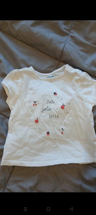 Completo neonata Kiabi: maglietta e shorts