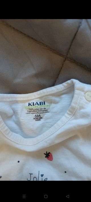 Completo neonata Kiabi: maglietta e shorts