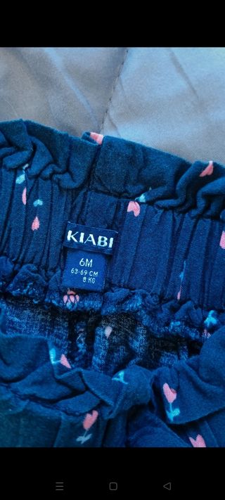 Completo neonata Kiabi: maglietta e shorts