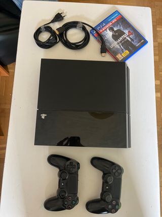 PS4 Slim (PlayStation 4) - 2 mandos + Uncharted 4