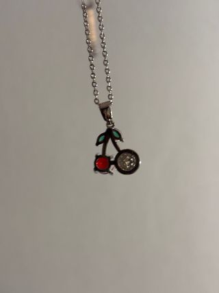 Collana in Silver con Ciliegina Zirconata