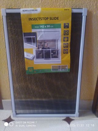 Mosquitera ventana Schellenberg 142x50cm