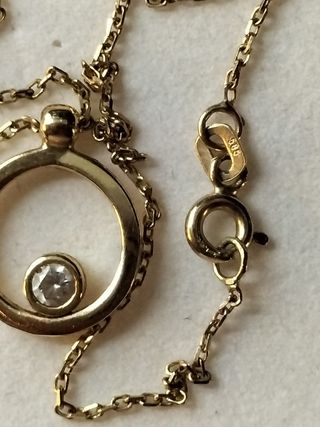 Collar Oro 14k -  Diamante